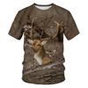 Outdoor Jungle Camouflage Summer Kids T-shirt Children 3D Print Tees Boy Girl Loose Round Neck Short Sleeve Tops