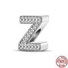 Silver 925 Charms Original Fit  Original Bracele Silver Classic 26 Letters Beads Diy Charm For Women Jewelry