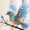 Красочная птица акриловая подвеска 2D плоское хрустальное подвесное украшение для шарма интерьера автомобиля и украшения окна подарок