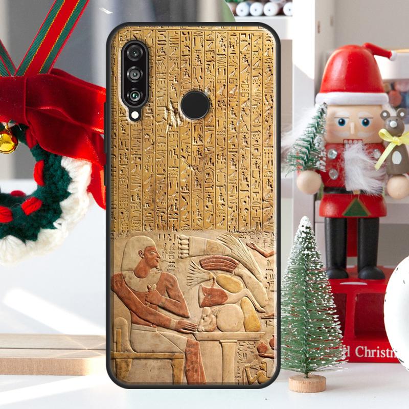 Мурал с фараоном Египта Для Huawei Nova Y73 Y60 Y70 Y90 Y72 Y61 Y91 7i 8i 11i 12i 12s 9 10 SE P20 P30 P40 Lite Чехол