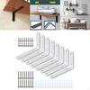 Wall Mount Shelf Brackets - Set of 8 Pieces
