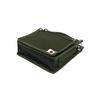 SK11 Canvas Two-Tier Tobi Waist Pouch (National Defense Model TSH-2D-DG) - Slim, Crush-Resistant Bellows Construction, Reinforced Bottom, and Inner Po