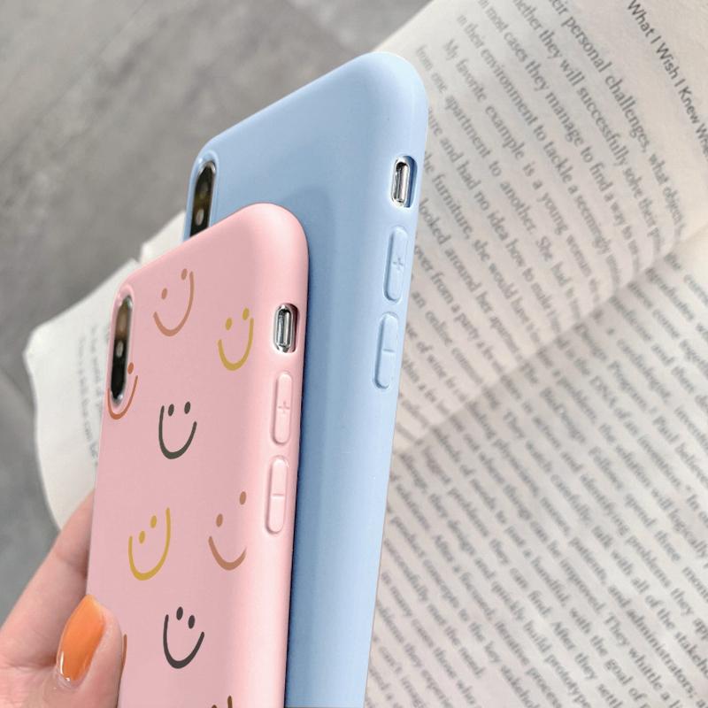 Мягкий силиконовый чехол с рисунком в виде линий улыбки для Samsung M35 A35 Xiaomi Redmi Note 13 Pro iPhone 15 Huawei Honor Realme Camera Защитный противоударный чехол