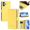 Happy Heart Pattern Magnetic Closure Vegan Leather Phone Case With Wrist Strap For iPhone Shockproof Protective Cover
