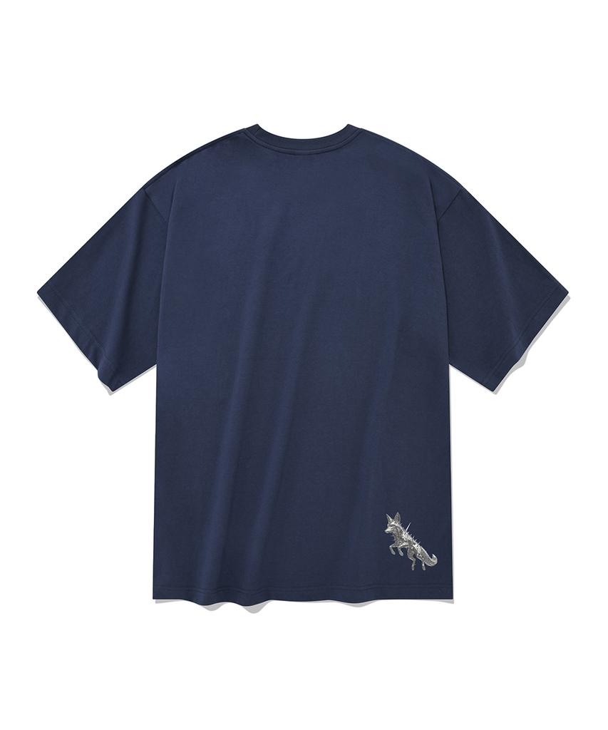 RADINEO Chrome Fox Short Sleeve T-Shirt Navy