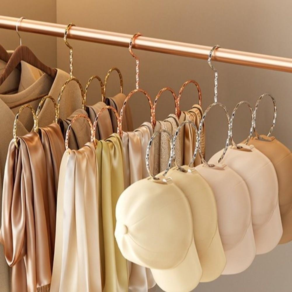 2PCS Snag-Free Tie Storage Holder Non-slip Clothing Hanger Silk Scarf Hanger  Closet Organization