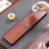 Rosewood Dry Brewing Tea Tray, Rectangular Anti-Slip Gongfu Tea Set with Drainage - Compact HomeUseWoodenTea CeremonyAccessories