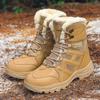 Winter Men Snow Boots Super Warm Men Hiking Boots High Quality Waterproof Leather Men's Boots Outdoor Motorcycle Boots