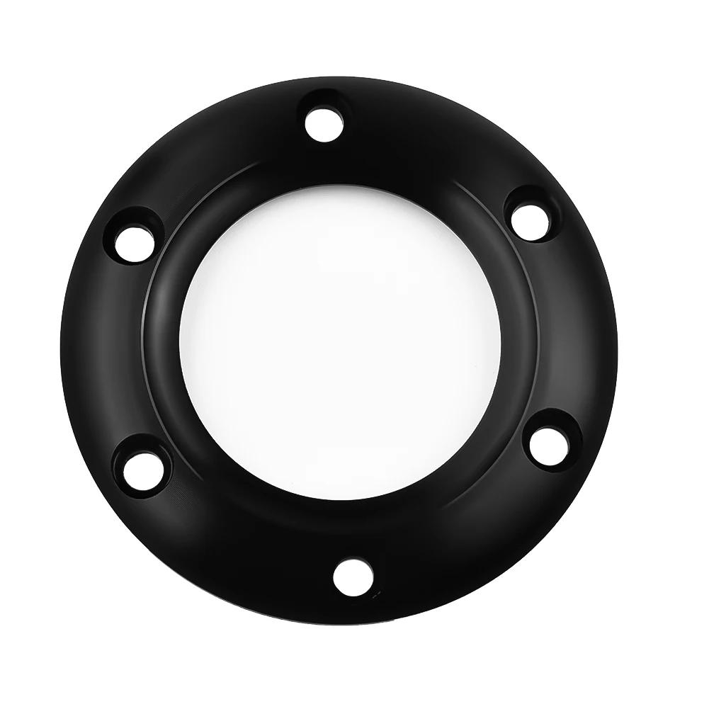 Кнопка звукового сигнала с 6 болтами, центральный инструмент, черный, заменяет рулевое колесо автомобиля 121810-01B 84 мм, гоночное кольцо, часть, практичная
