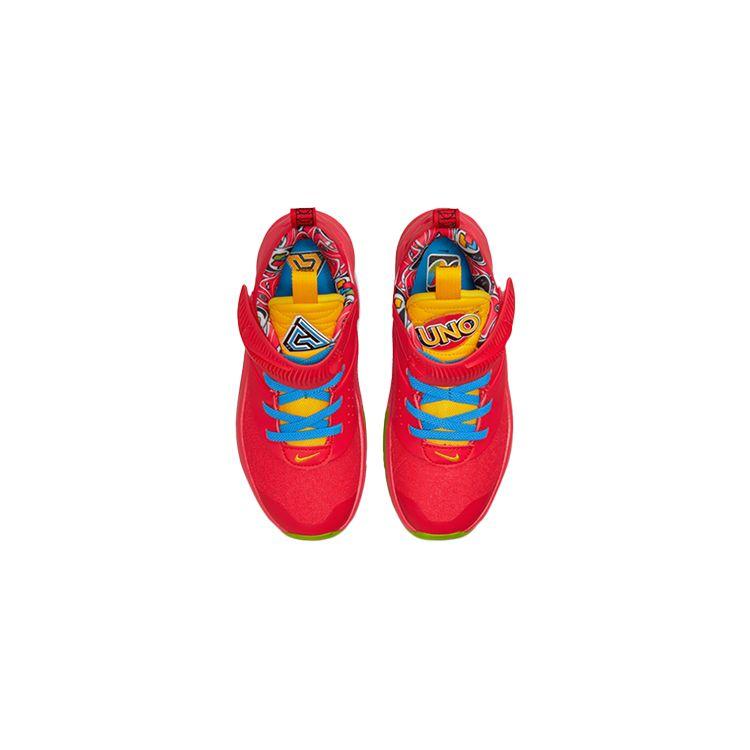 Nike UNO x Zoom Freak 3 SE PS 50th Anniversary — красные детские кроссовки Action-Red White Green-Bean DD0330-600