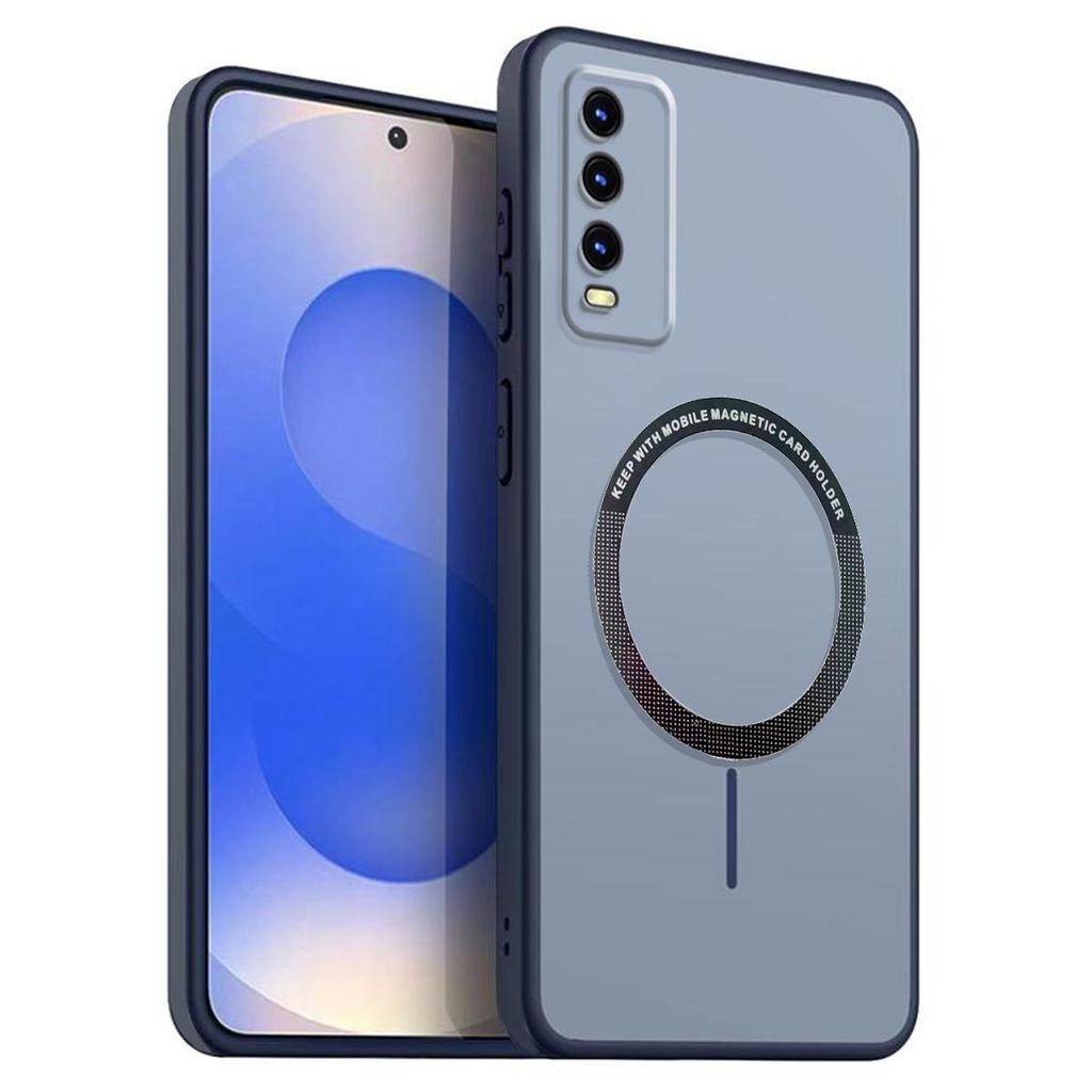 Матовый Полупрозрачный Магнитный Чехол для Телефона для Vivo Y20s G,Y20i 2021,Y20,Y12s,Y12A Мягкий TPU Чехол