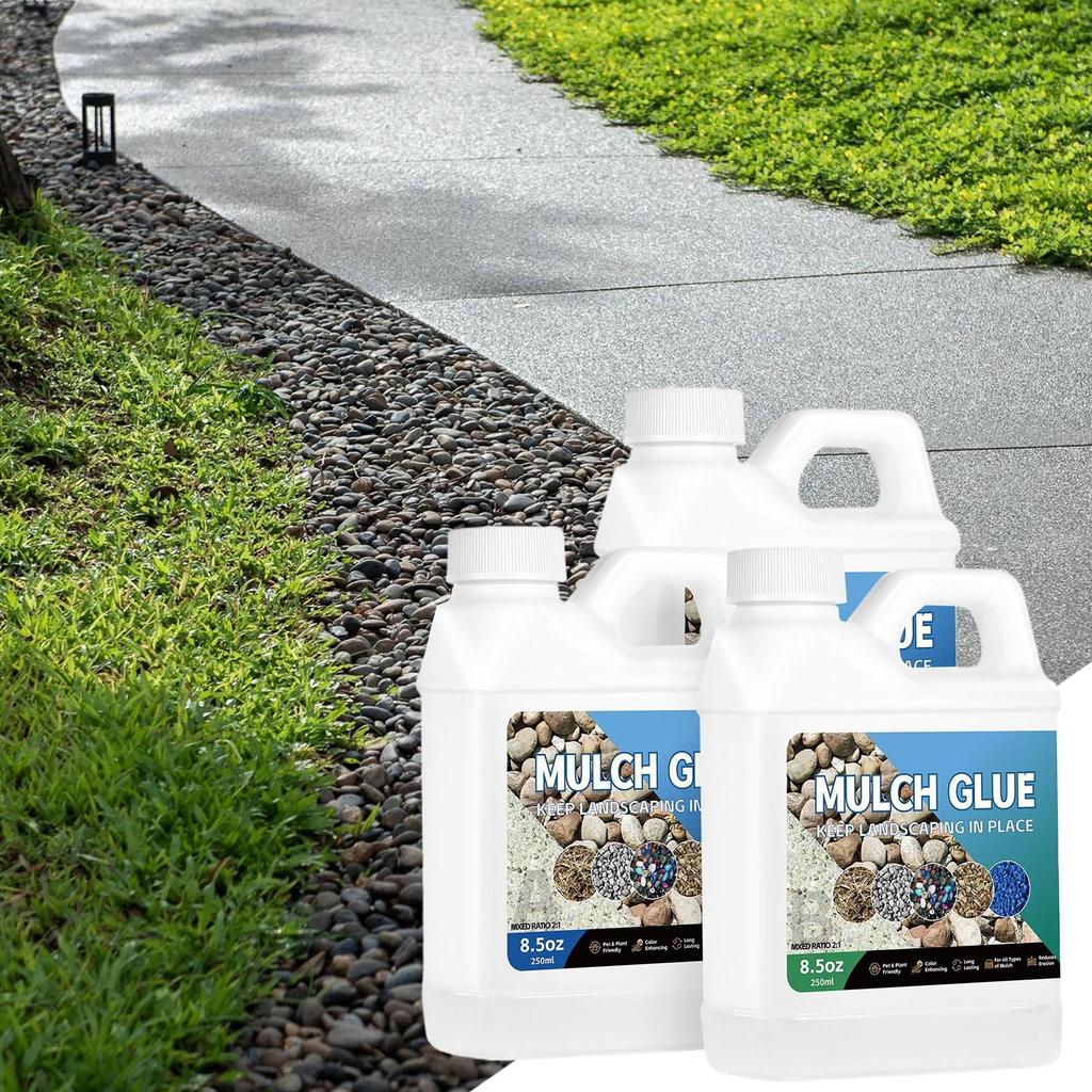 8.5oz Landscape Rock Glue Landscaping Stone Glue Anti-Yellowing Sticky Ground Coverage Gravel Binder For Yards Garden Patios