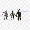 Animatronicos Del Fnaf 2 Five Nights At Freddy's 2 Five Nights термонаклейки для одежды, футболка, сумка, теплопередающие наклейки, железные нашивки