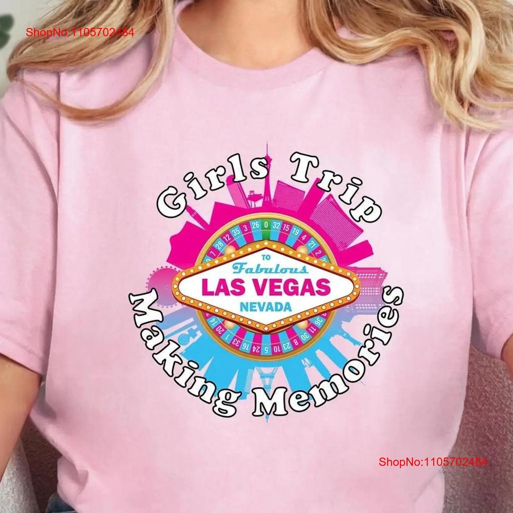 Las Vegas Girls Trip Vacation T Shirt Bachelorette Party Top Travel group vintage Washed Stylish streetwear Versatile Soft
