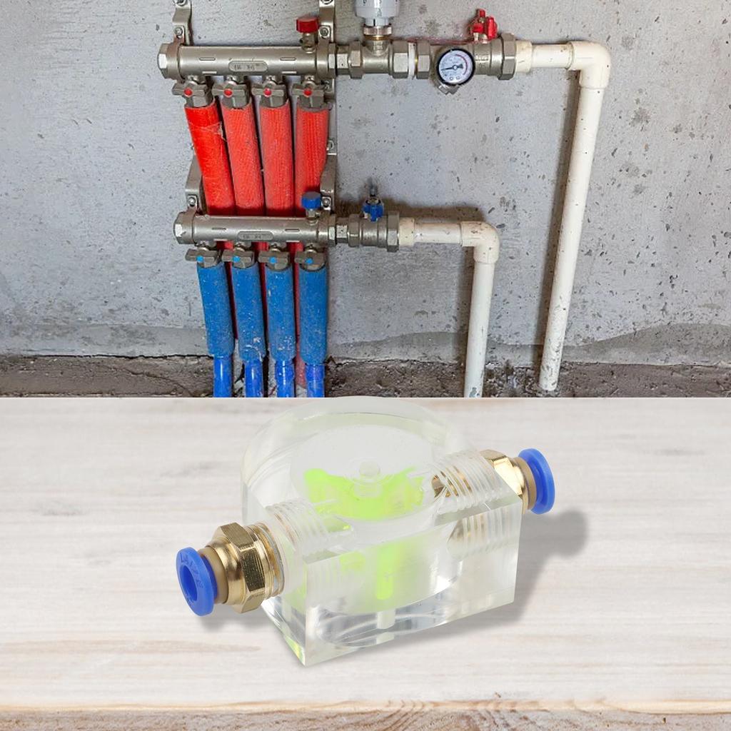 1pcs Flow Meter Water Cooling Monitor Spindle Motor Rotation Cooling Indicator Shell Flow Measuring Instruments