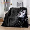 3D Gothic Horror Ghost Skull Soft Plush Blanket,Flannel Blanket Throw Blanket for Living Room Bedroom Bed Sofa Picnic Cover Kids