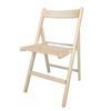 Folding Chair - Beech Wood - Beige - 79 X 42.5 X 47.5 Cm