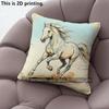 Vintage Running Horse Print Decorative Throw Pillow Covers Pattern Cushion Cover Suitable For Sofa Bedroom Car Pillow Cover