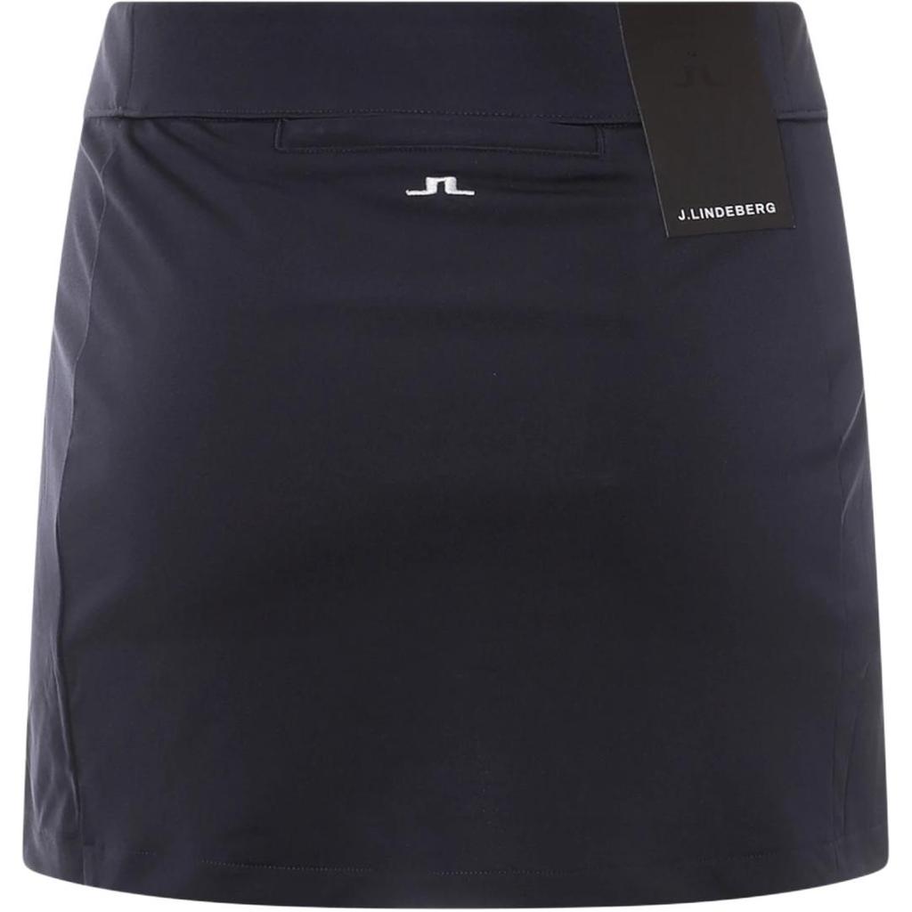 J.Lindeberg Solid Logo Elastic Waist Casual Skirt Women skirts Blue GWSD07897-6855
