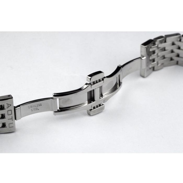 19mm Le Locle Series T006407A T006408A T006407.408 Series Watchband Watch Solid Stainless Steel Bracelet Male Strap Wristband For T006