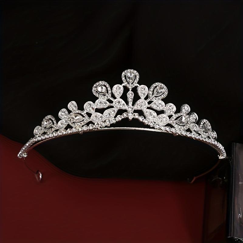 Невеста Свадебная тиара в стиле барокко на день рождения корона из сплава со стразами повязка на голову корона праздничный аксессуар для волос для выступлений