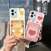 Cute Graffiti Phone Case For ZTE Blade V40 Pro Full Wrap Card Bag Cover Back Cover Protective Anti-dust Card Slot TPU