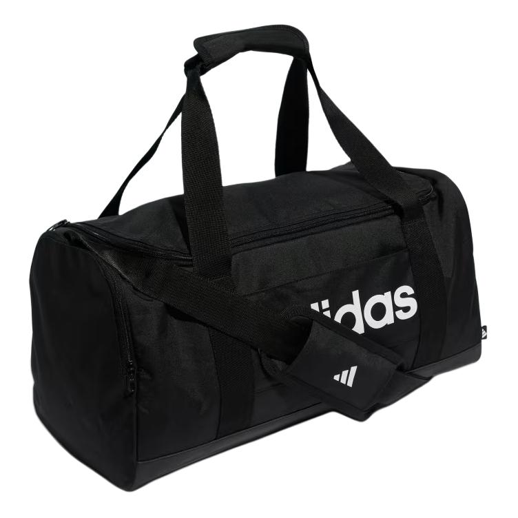 Adidas Polyester Canvas Bag, Portable Gym Bag Small Unisex Black JE8343