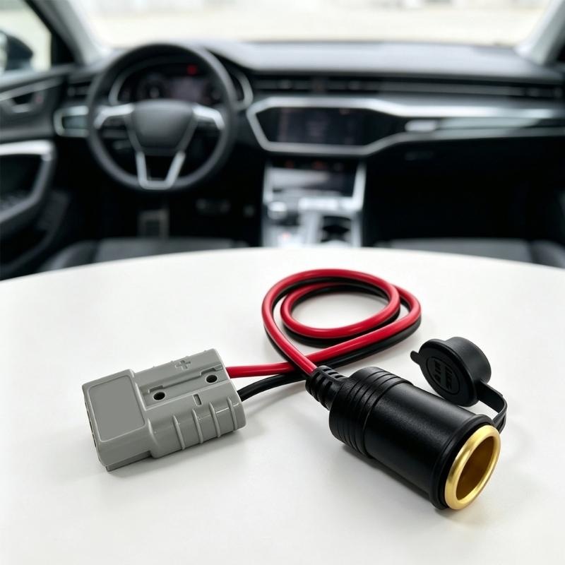Кабель питания для автомобильного холодильника с разъемом SB50 на гнездо прикуривателя, 12 В до 360 Вт, 24 В до 720 Вт для использования в автомобиле