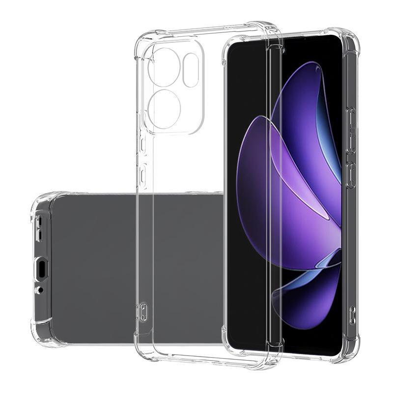 Применимо к OPPO Find X9Ultra прозрачный чехол с защитой от падения по углам Find X8 утолщенный ТПУ защитный чехол с подушками безопасности