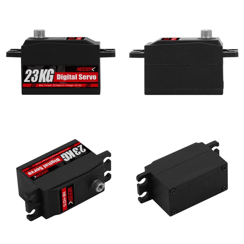 NEEBRC 12KG 23KG Metal Gear Digital Servo Short Body Low Profile High Torque for RC Car Truck Robot Boat Drone Toy Accessories