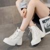 Casual Short Boots Thick Bottom Snow Boots High Top Shoes Mid Calf Boots