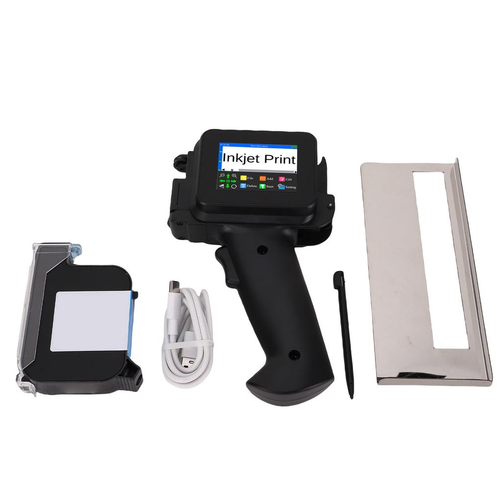 Handheld Inkjet Printer 600DPI Portable Quick Drying 42ml Ink Cartridge Small Hand Printer for Text Labels Graphics