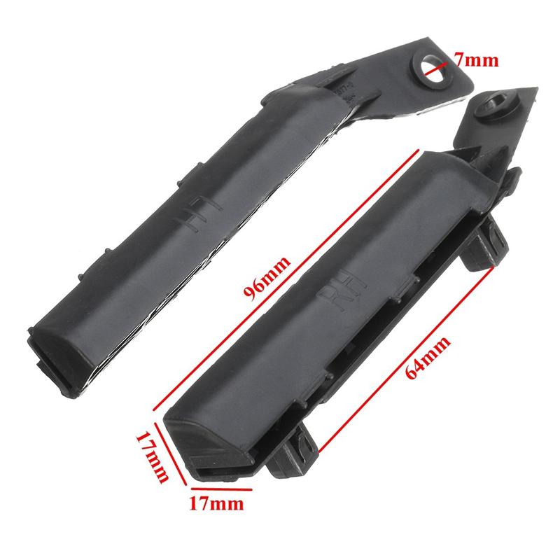 Черный передний левый и правый кронштейн бампера для Nissan Versa 2007-2012 гг., новый