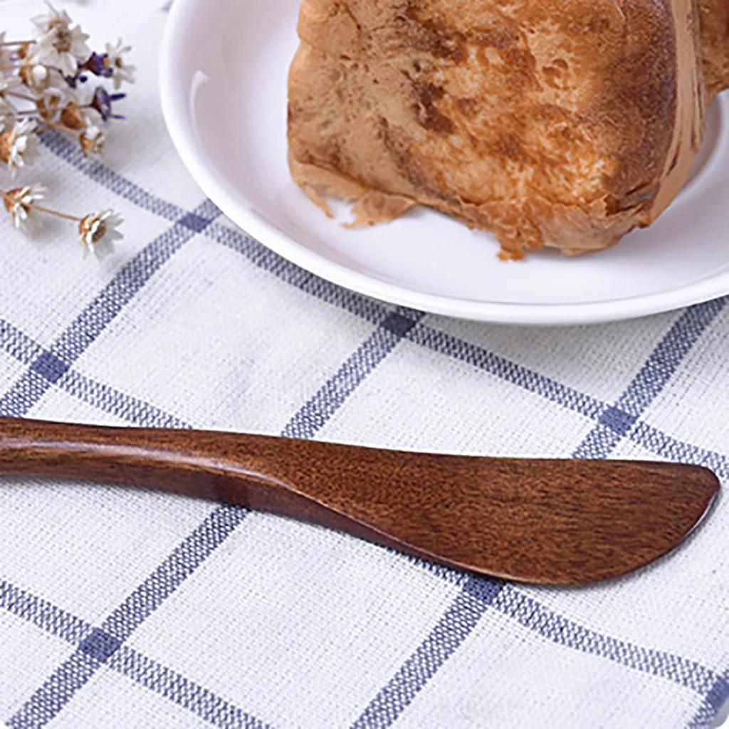 1pcs Wooden Marmalade Knife Japan Butter Spatula Dinner Knives Thick Handle Knife Style Cheese Cutter Kitchen Accessories