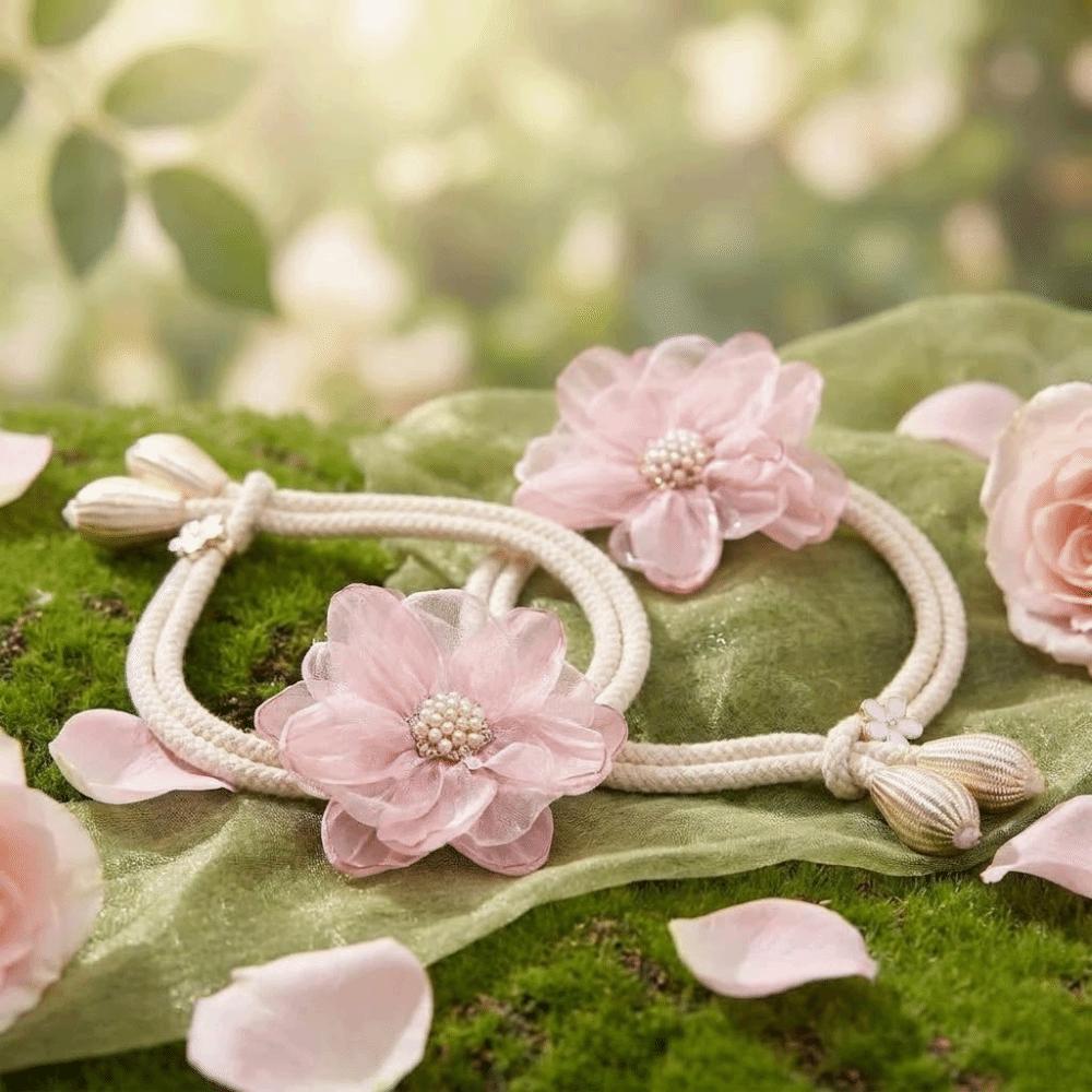 Romantic Flower Window Tiebacks Exquisite Curtain Straps Clips Curtain Tape Wedding