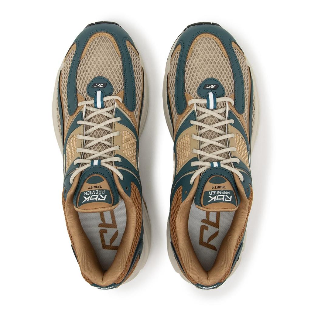 100230889 Reebok Premier Trinity Бежевый Бирюзовый (Мужской)