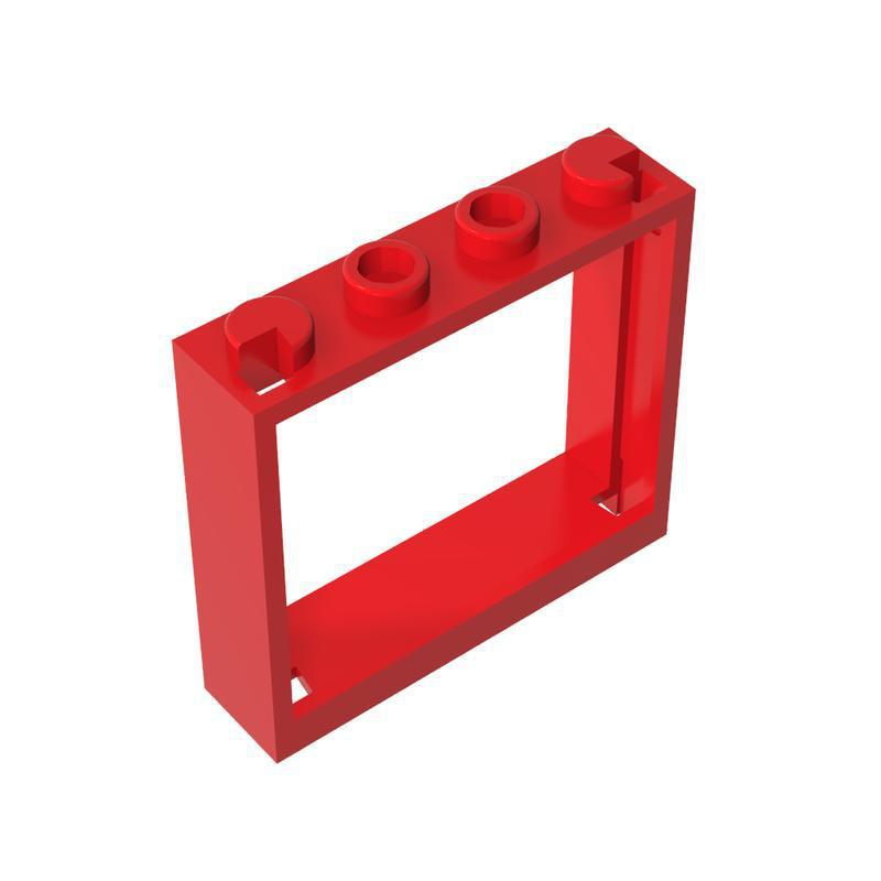 10pcs 60594 Window Frame 1x4x3 Building Blocks Moc Accessories Compatible with Construction Bricks DIY Children Toys