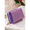 Женский стильный сиреневый кошелек-держатель для карт с застежкой-молнией и отделением для монет
