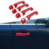 Для -2024 Dodge Ram 1500 4-дверный Красные Накладки на Ручки Дверей Декоративные Аксессуары