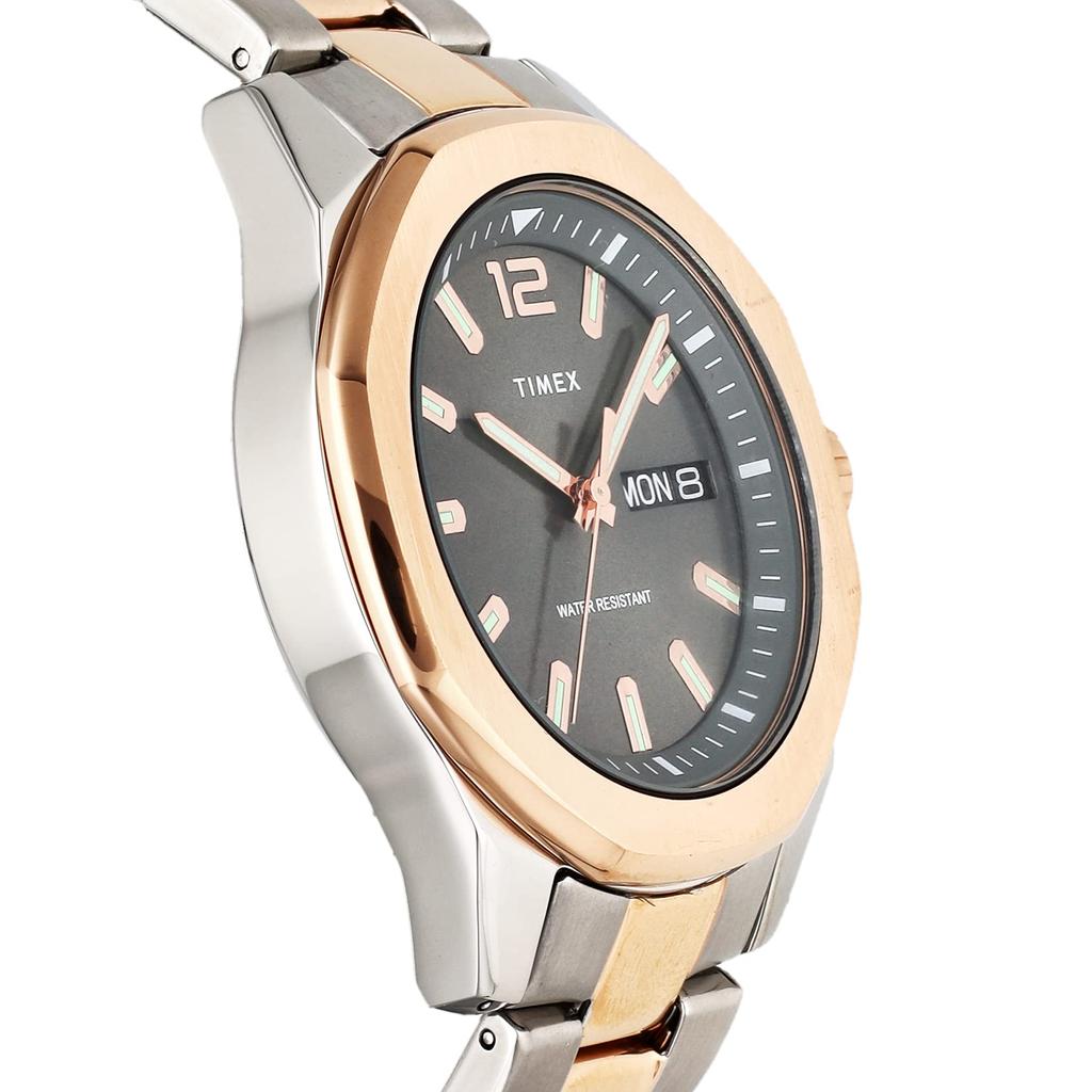 Часы Timex Essex Avenue Essex Avenue черный циферблат латунь минеральное стекло кварц 46 мм Америка часы TW2V43100 золото [TIMEX] мужские [Товар]