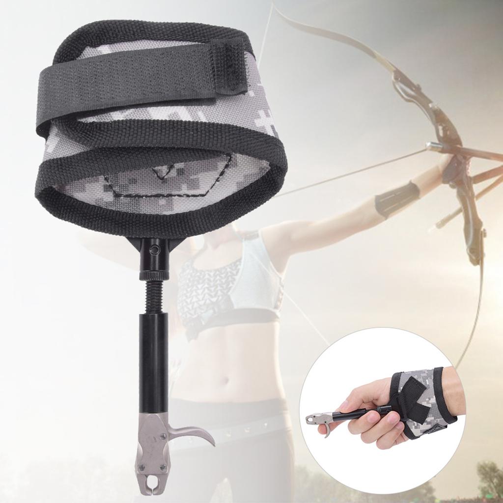 Canvas Wrist Strap Compound Bow Release Aid Tool Hunting Arrow Archery Accessorycanvas