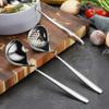 1 Pcs Stainless Steel Long Soup Spoon Colander Kitchen Utensils Tableware Deepen and Thicken The Long Handle of The Spoon New