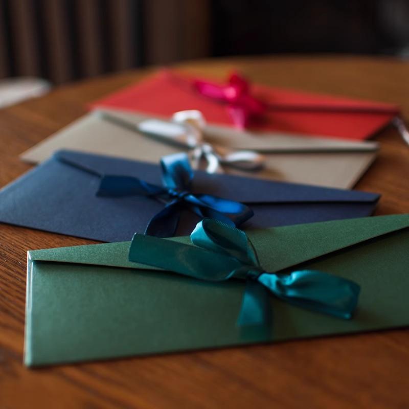 5 шт., красочные ленты, конверты, каваи, бант, подушечки для букв, обложка, пригласительные открытки для свадебной вечеринки, конверты, школьные канцелярские товары