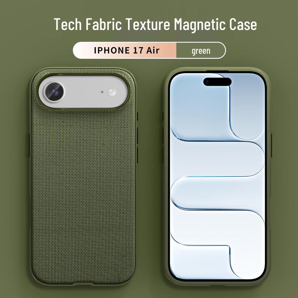 Apple 17 Pro Max Official Fabric Case | Tech Texture | iPhone 16 Magnetic | Drop Protection