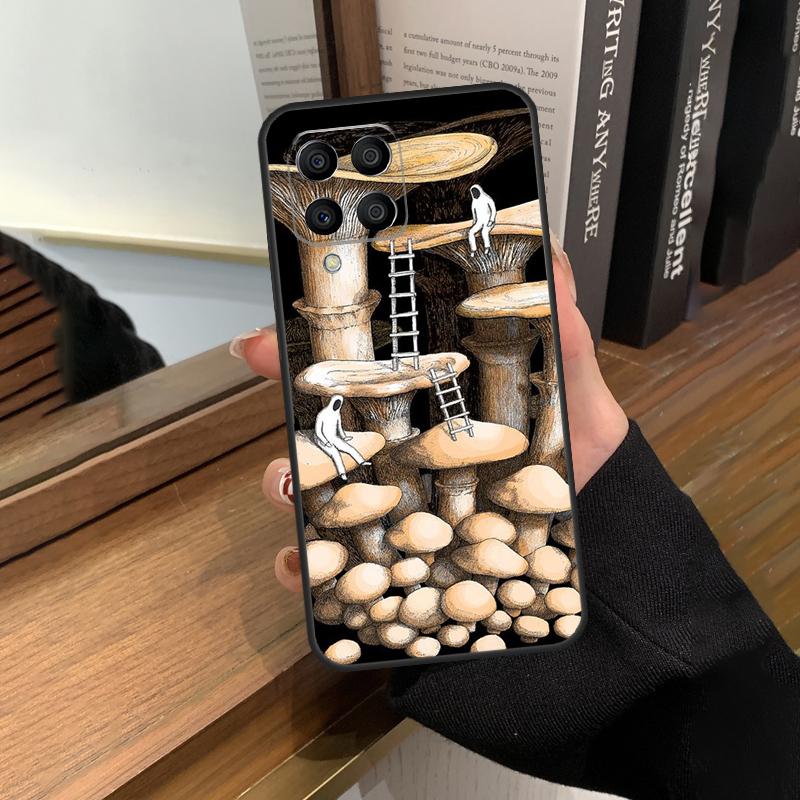 Weird Trippy Mushroom For Samsung Galaxy M13 M23 M33 M53 M21 M31 M51 M30s M20 M12 M32 M52 M14 M34 M54 Phone Case