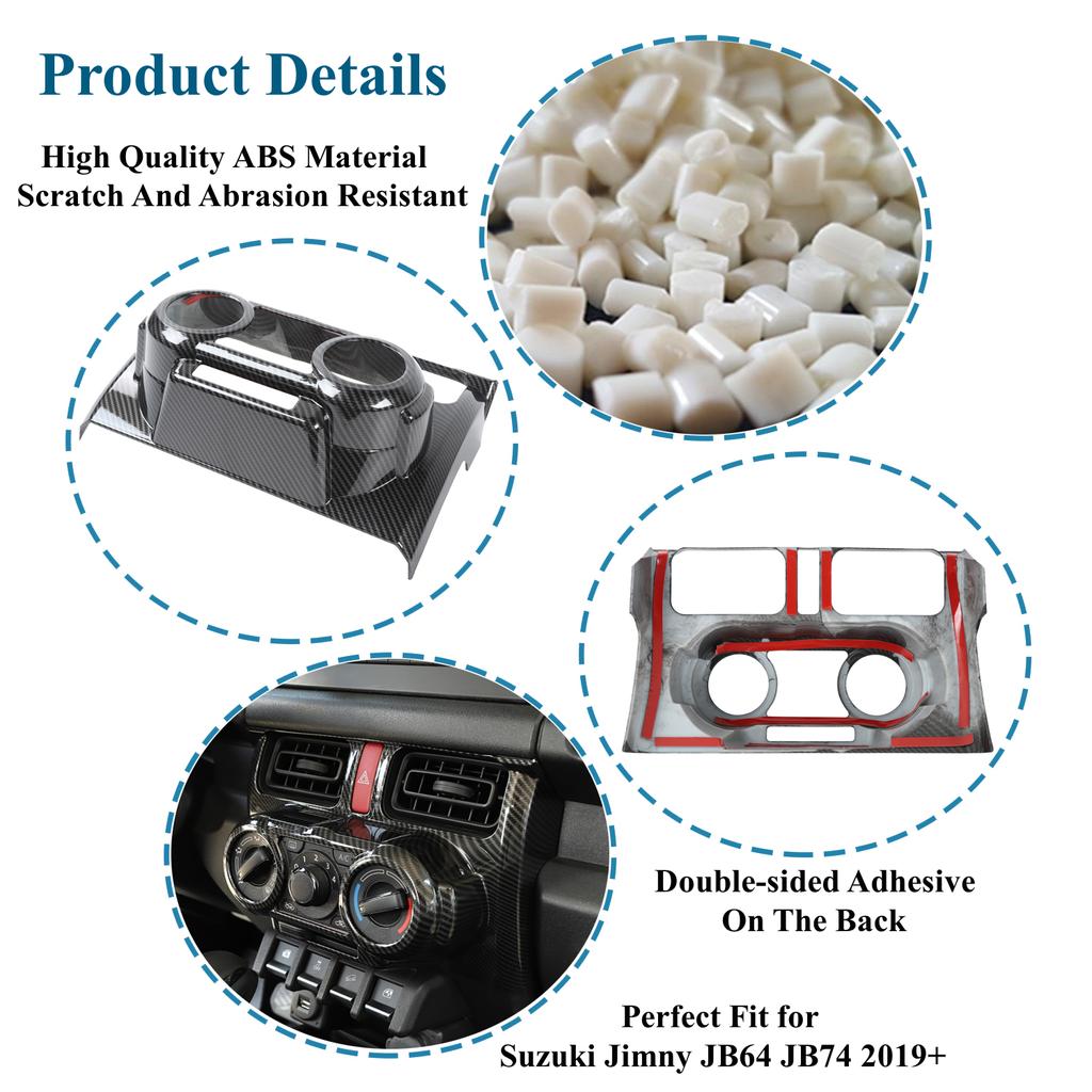 Ручной автомобильный кондиционер, украшение центральной панели управления для Suzuki Jimny JB64 JB74-2023, внутренние молдинги