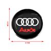 4Pcs Car Emblem 56mm Car Tyre Wheel Center Hub Cap Badge 3D sticker For Audi Q5 Q3 Q7 R8 A3 A4L A5 A6L A8 A1 TT 8L A4 A5 A6
