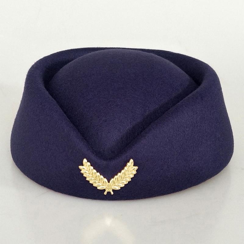 Шляпа стюардессы Костюм для косплея стюардессы Бортпроводницы Прямая трансляция Сценическое выступление Здание Собственность