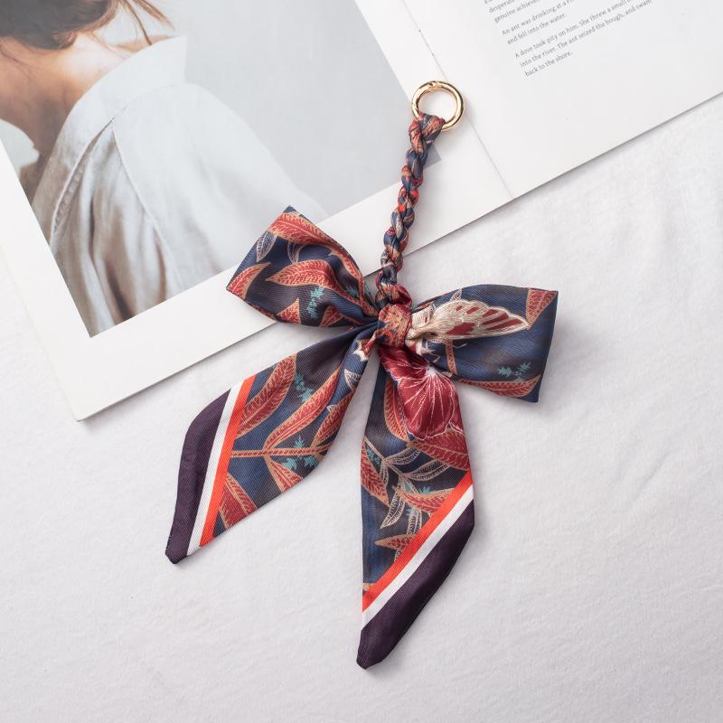 Detachable Bowknot Scarf Ribbon Bag Strap Charm