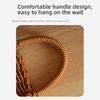 Handwoven Wall Hanging Basket Hollow Weave Woven Storage Basket New Woven Basket  Bedroom Organizer